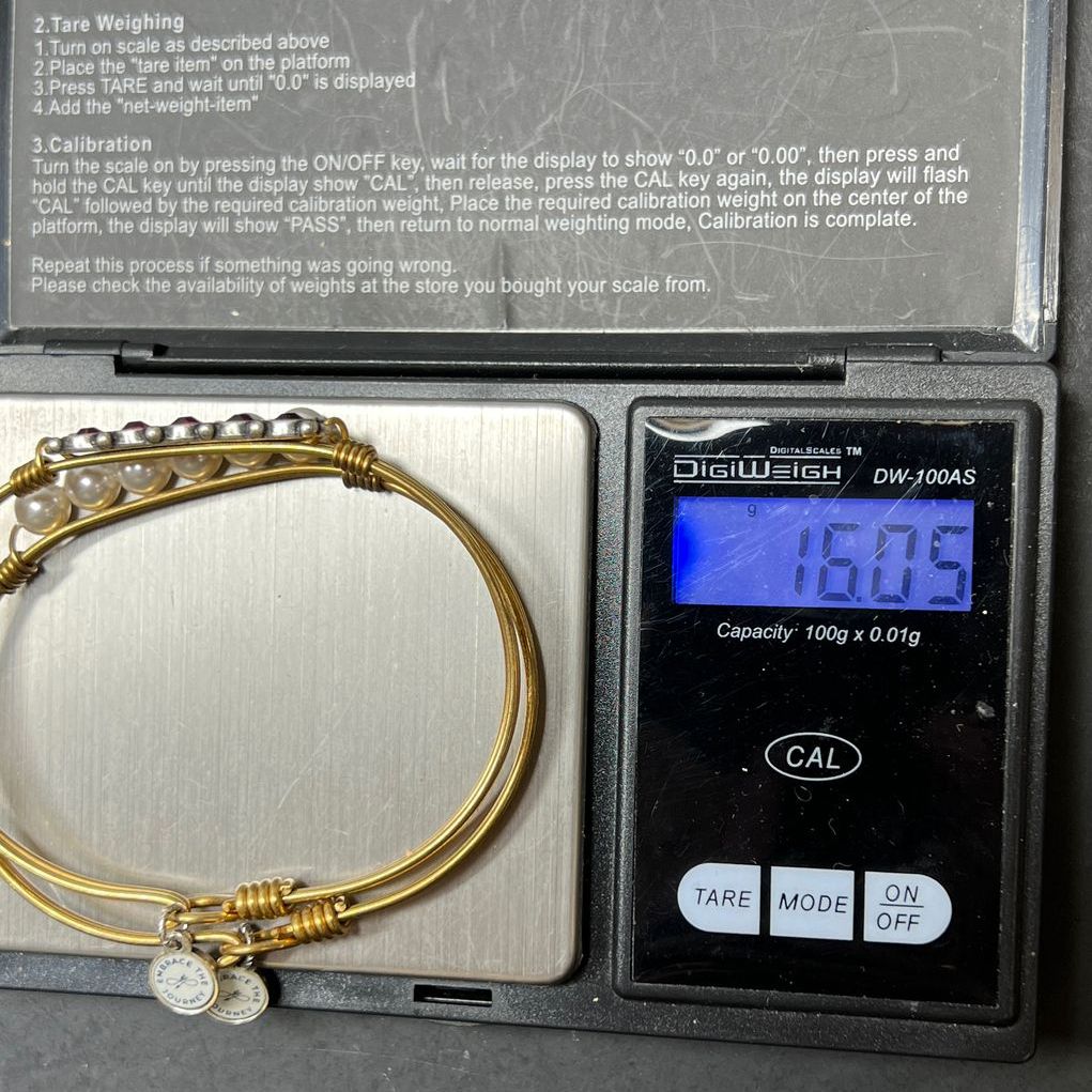 2 L+D Embrace the Journey Faux Pearl & Rhinestone Bracelets