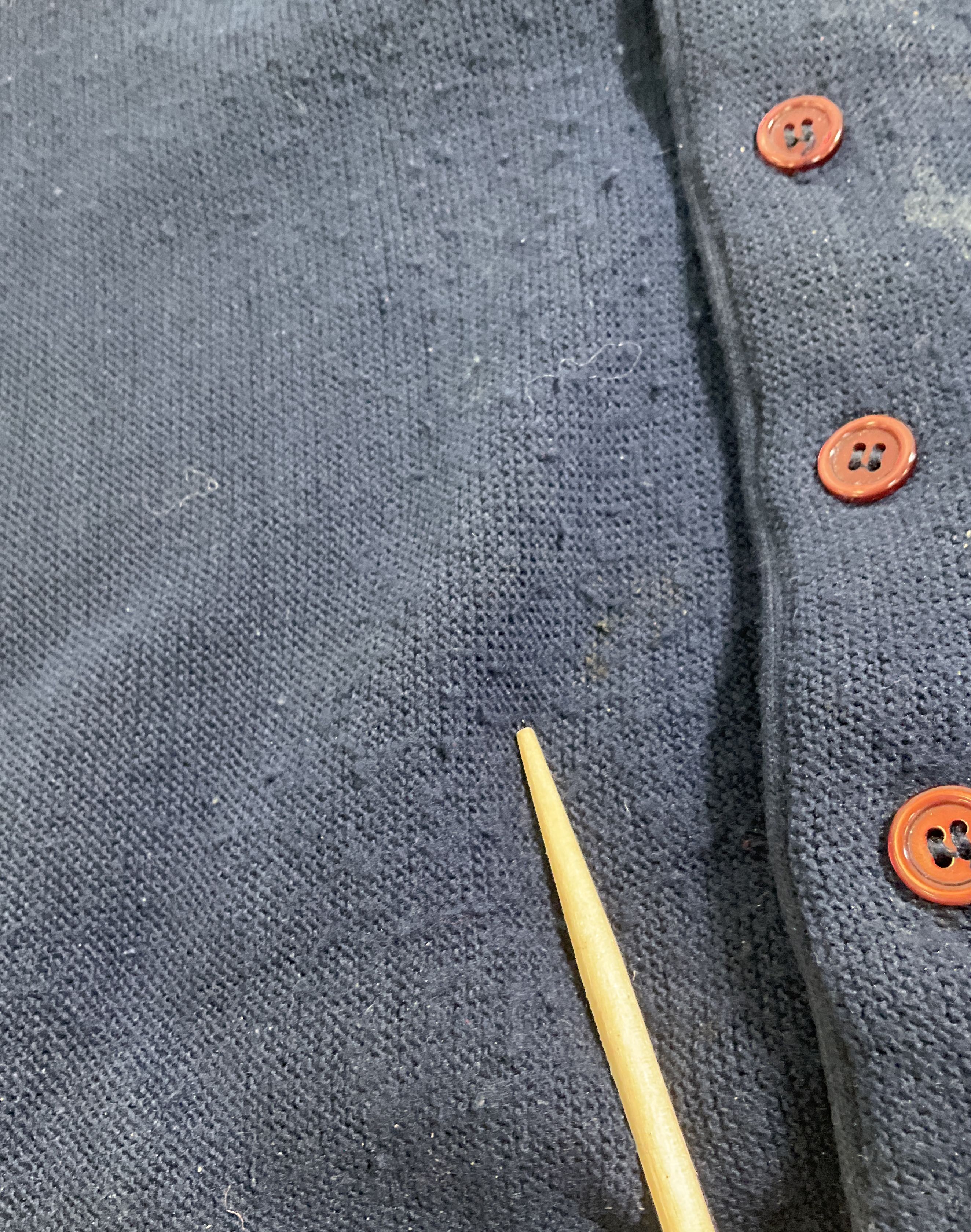 Vintage 80s Jantzen Knit Cardigan Sweater USA Made Blue Men's M