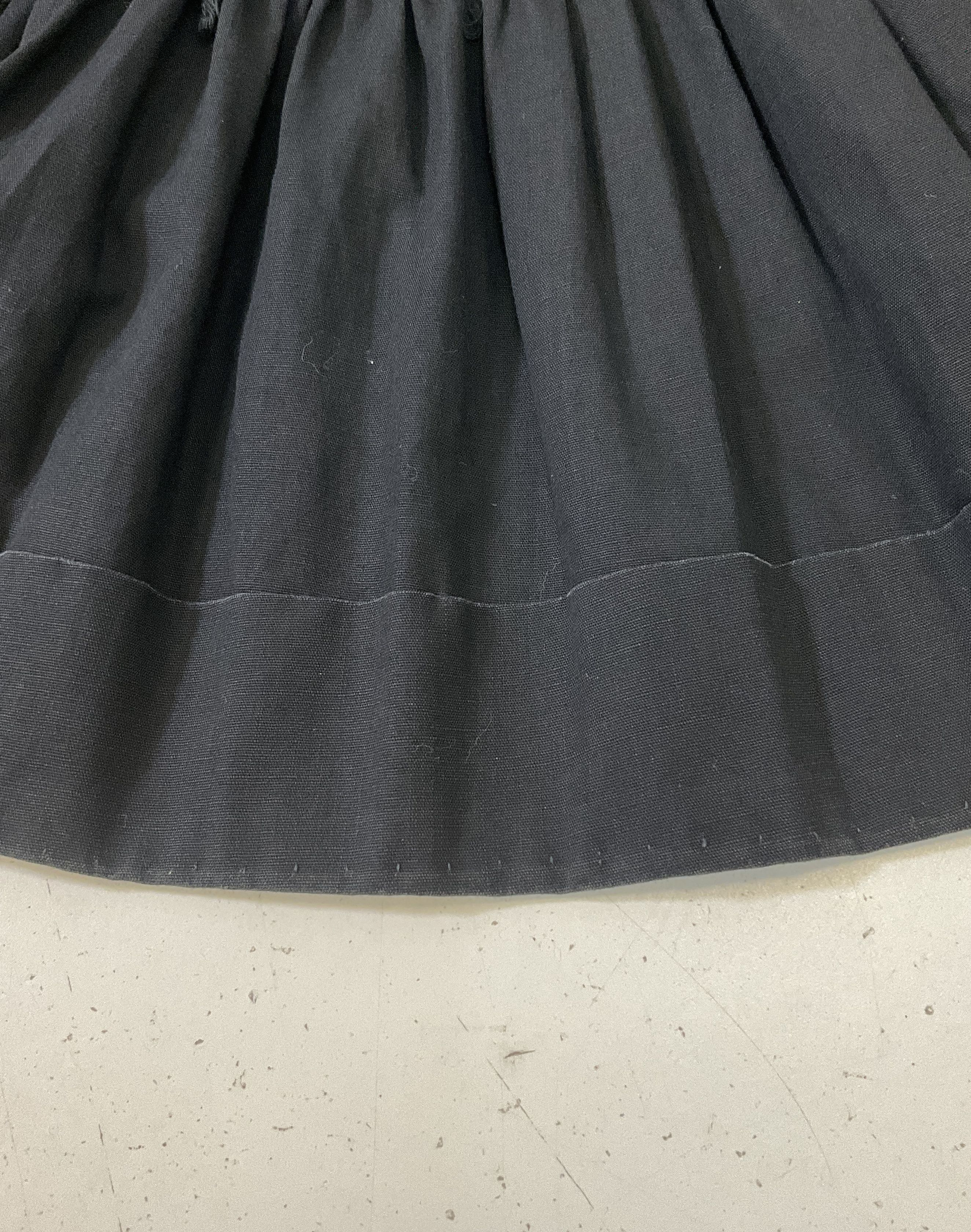 Vintage Rockmount Ranch Wear Black Tiered Western Skirt Square Dance Size S