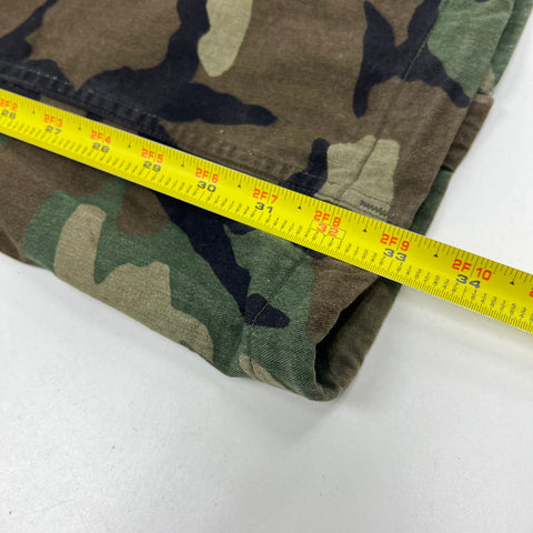 Vintage 80s USGI Woodland Camo Chemical Protective Cargo Pants Trousers Men's M