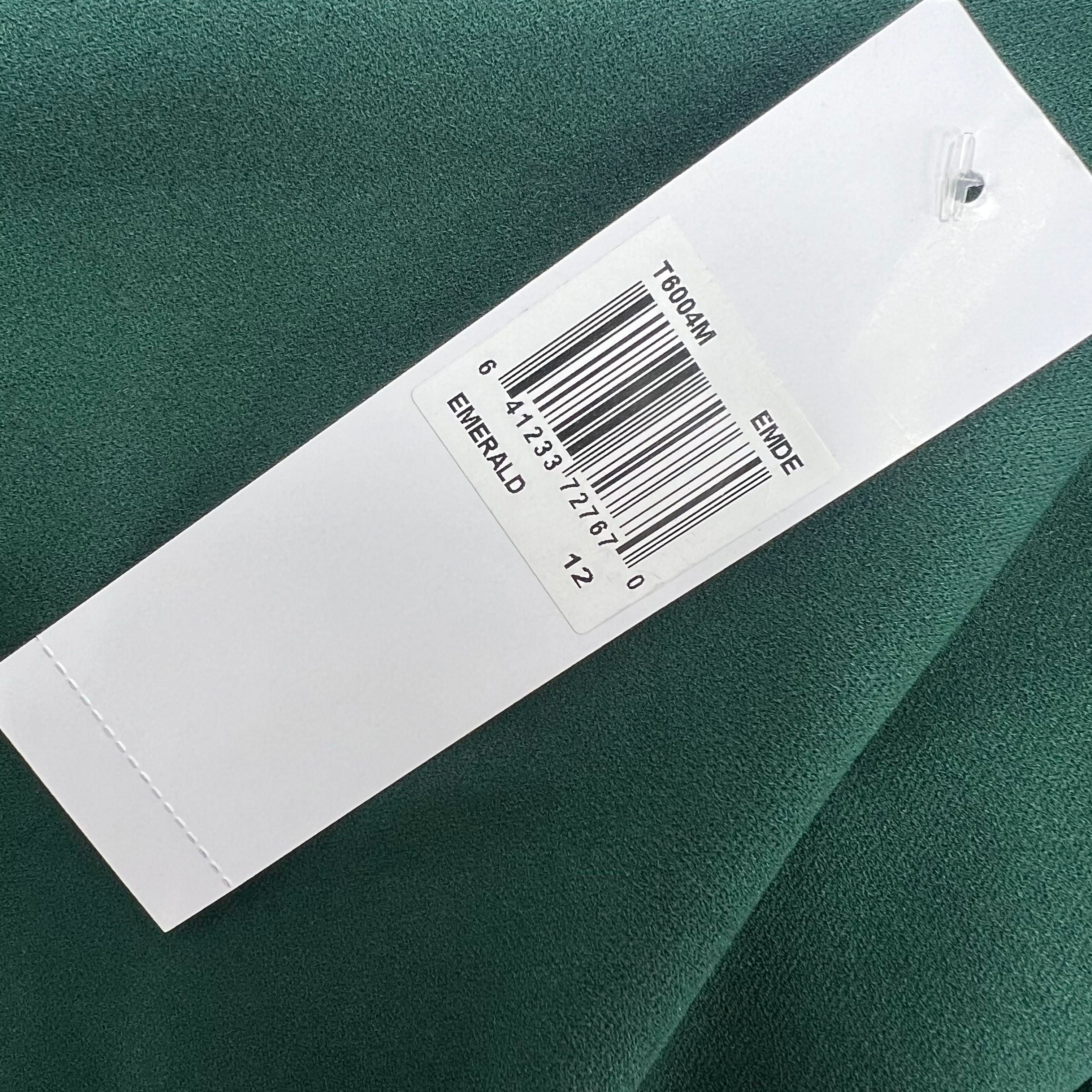 NWT London Times Emerald Green Fit & Flare Knee Length Dress Women's 12