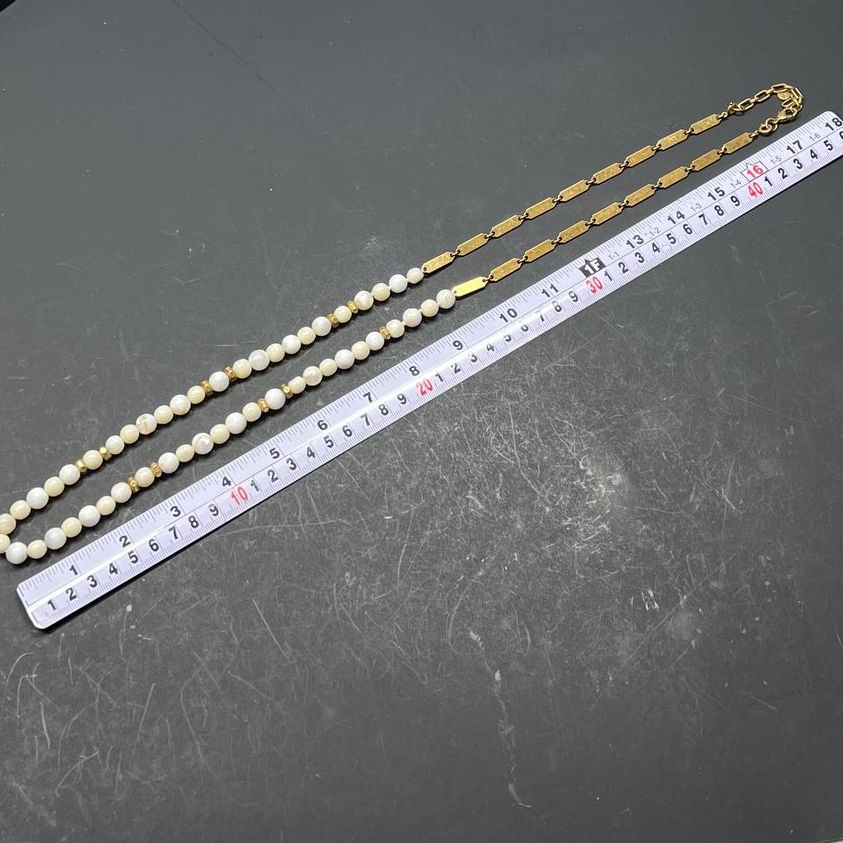 Stella & Dot White Stone Beaded Necklace