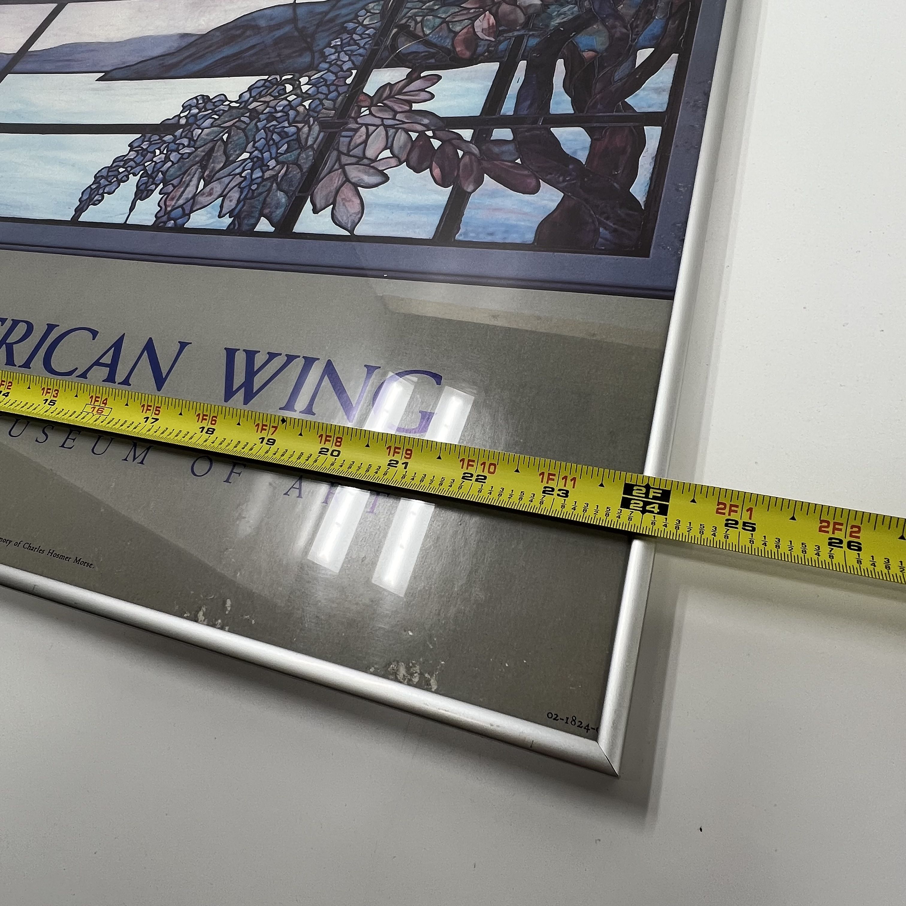 VTG Metropolitan Museum of Art Tiffany Window View of Oyster Bay Wisteria