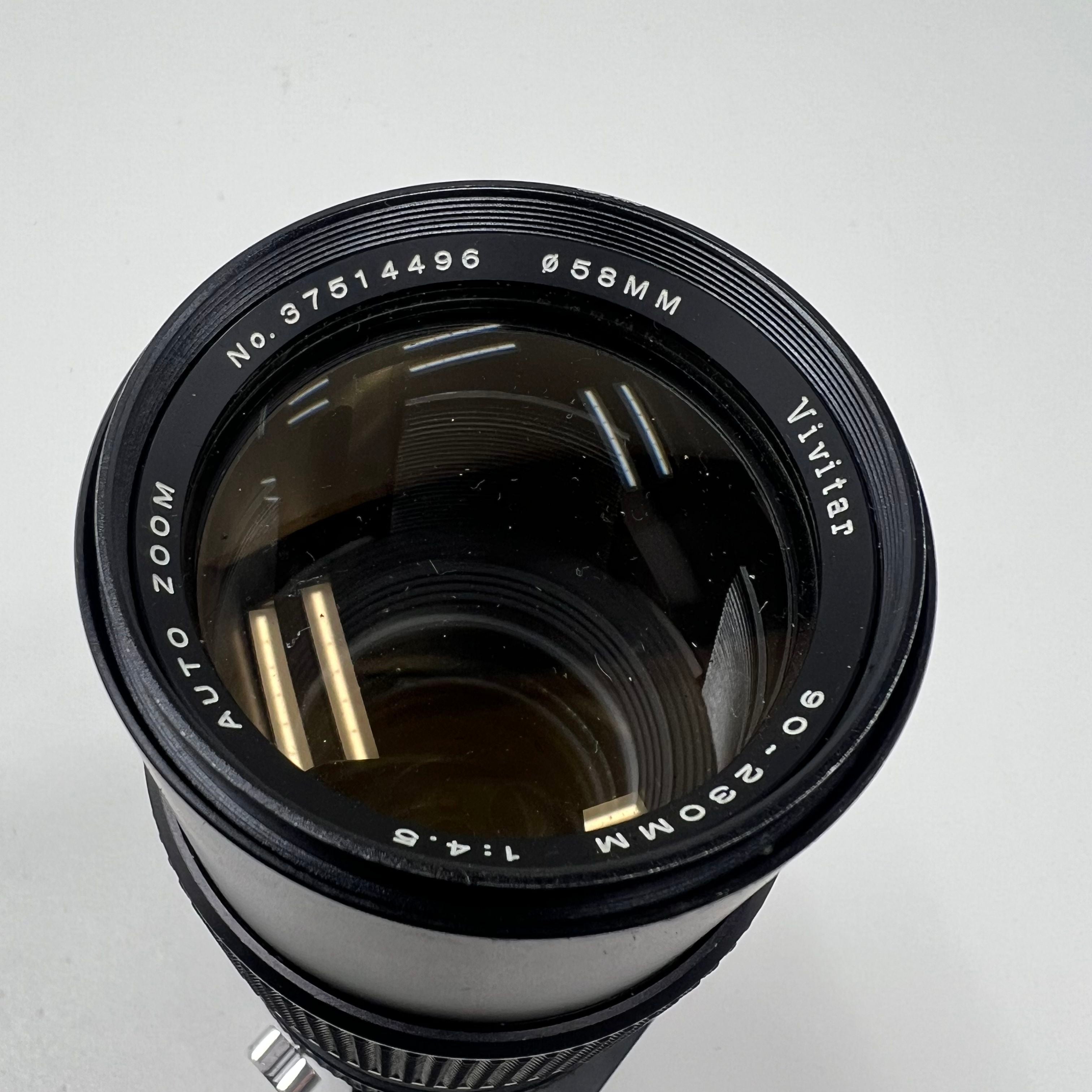 Vivitar Autozoom 90-320MM No. 37514496 Camera Lens in Case Made in Japan
