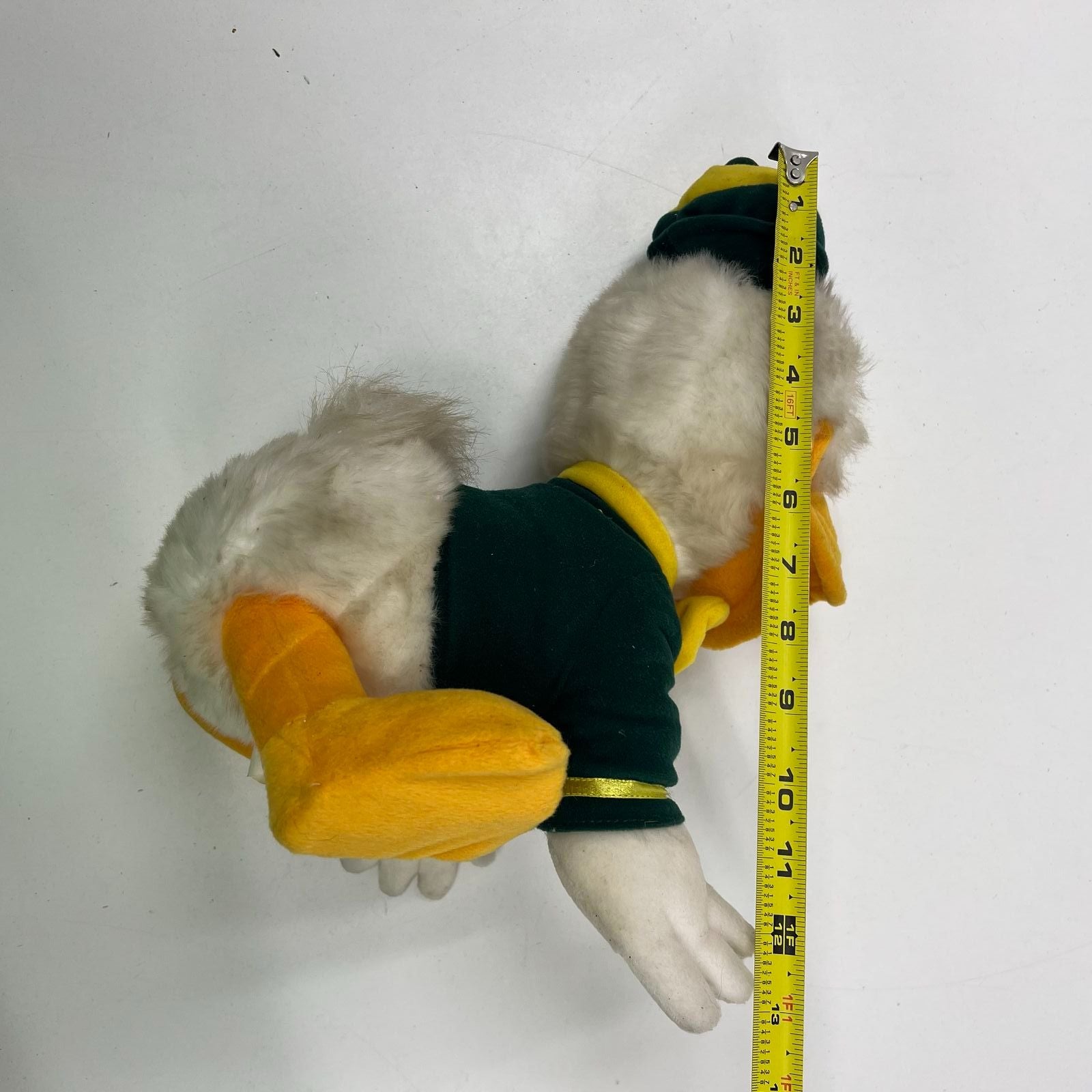Vintage 90s Disney Oregon Ducks Mascot Plush The Duck Puddles Stuffed Animal