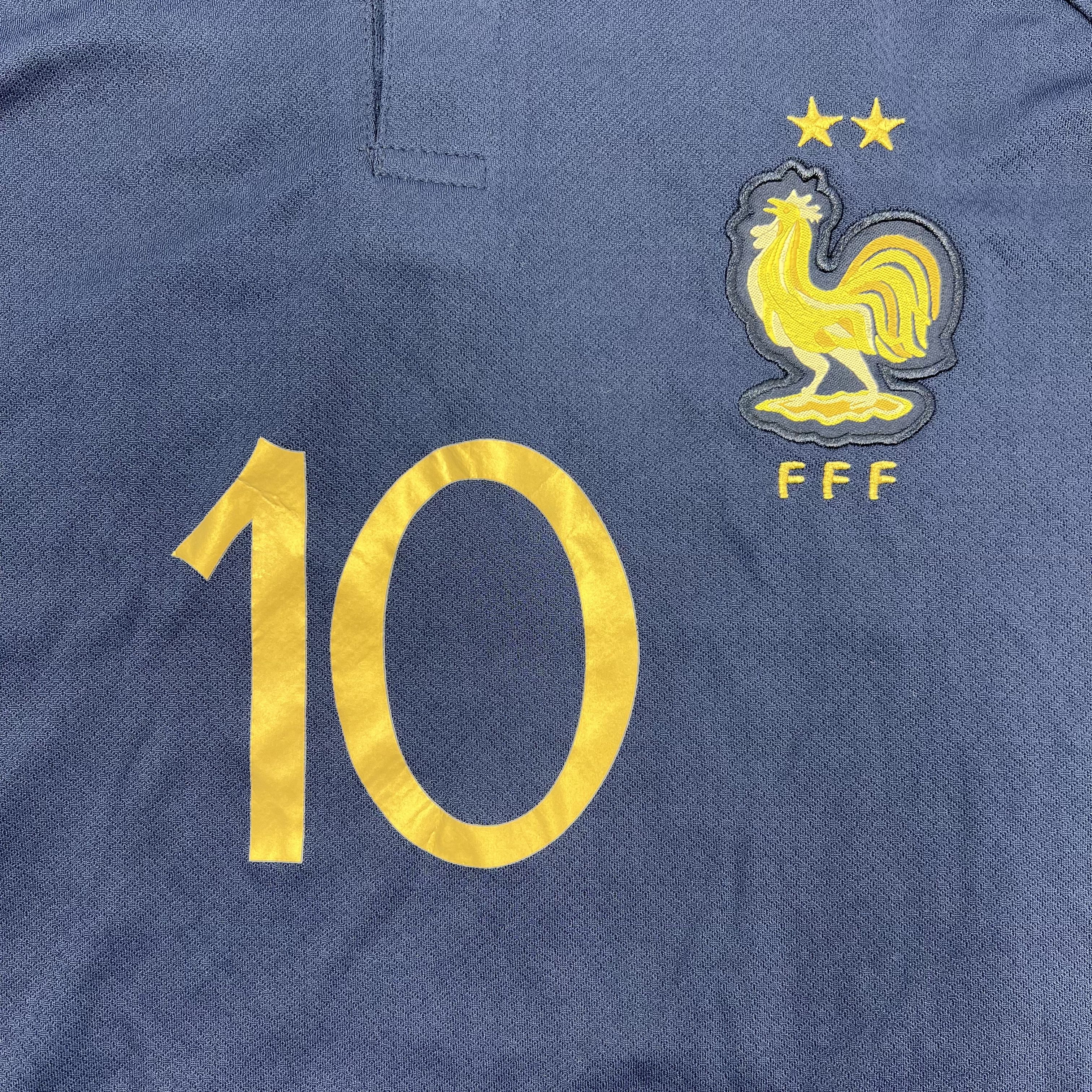 NWT France Mbappe #10 Blue Gold FFF Soccer Jersey Men's Size M