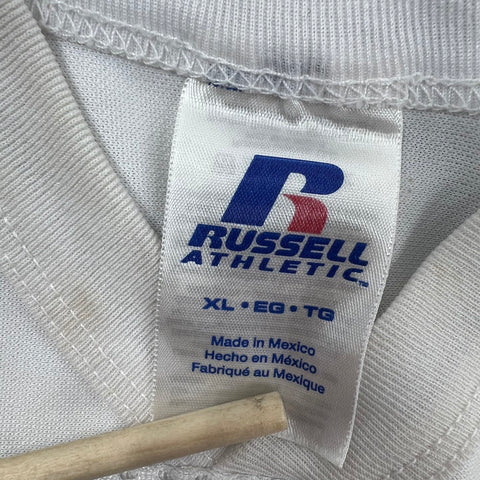 Russell Athletic White Mesh Football Practice Jersey #55 Men's Size XL