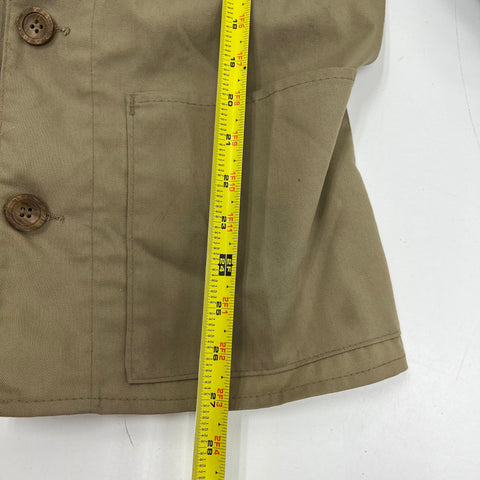 Vintage 80s Bob Allen Tan Padded Shooting Hunting Jacket Made in USA Men's 40