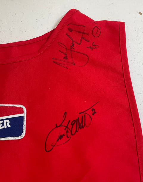 Vintage KC Chiefs Multi-Signed Apron Steve Bono Todd McNair James Hasty Auto