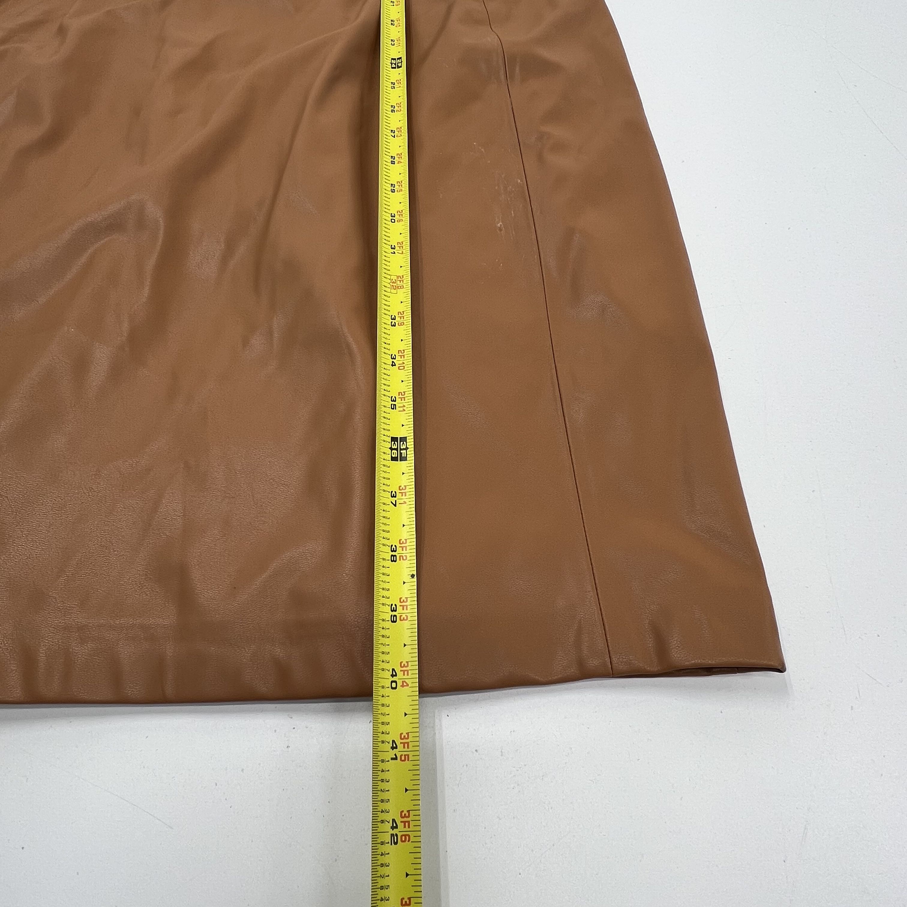 Marc New York Faux Leather Sheath Dress Honey Tan Women's Size 18 NWT