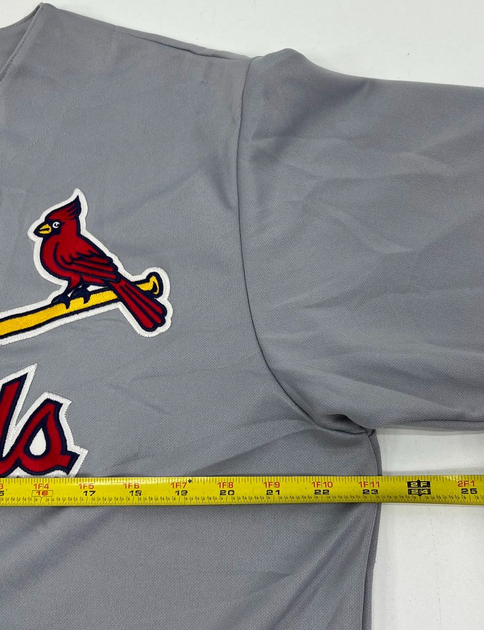 Vintage Majestic St. Louis Cardinals Baseball Jersey Gray Blank Back Sz L