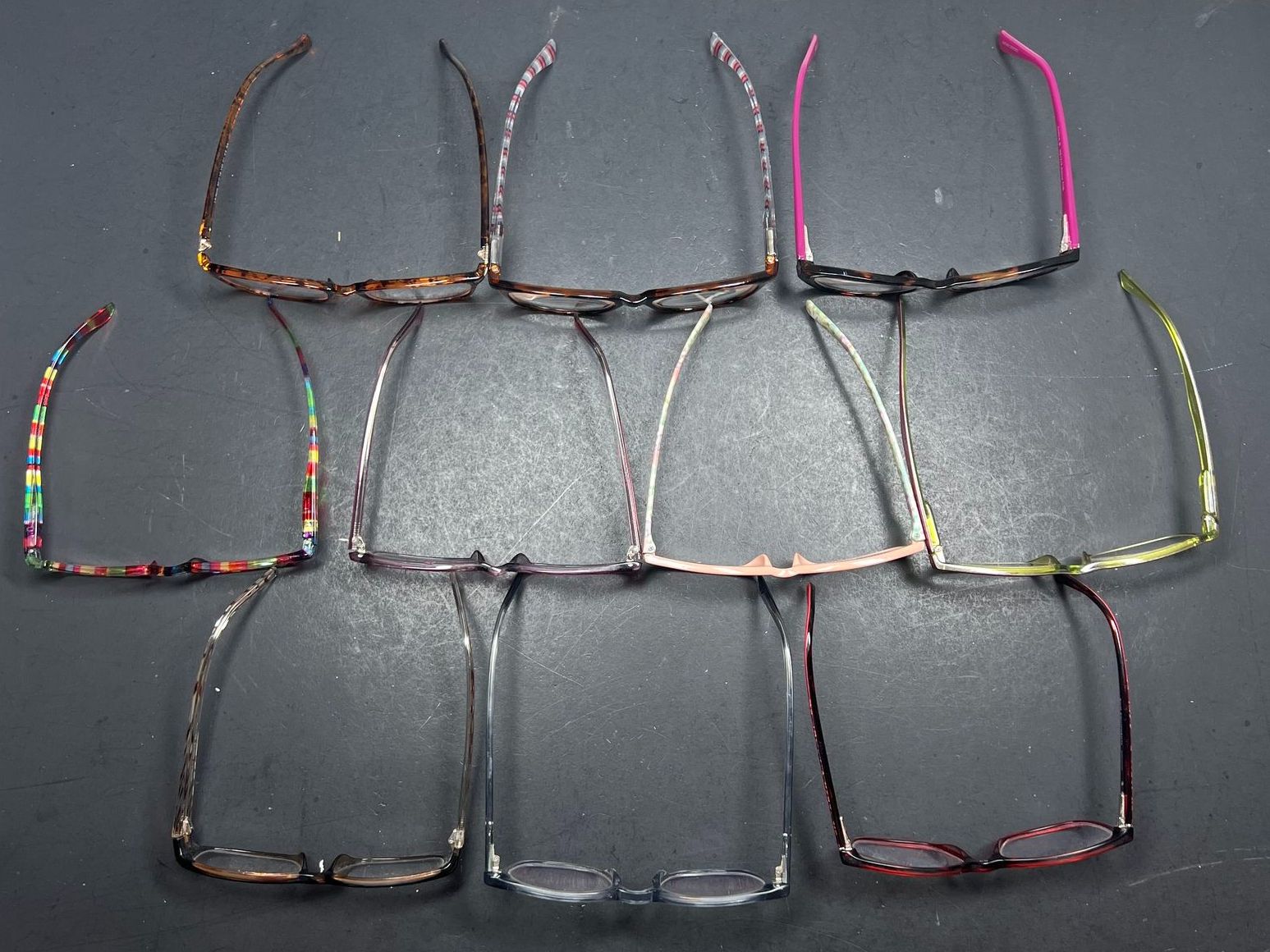 Lot Eyeglasses Plastic Frames Assorted Styles *Need Lenses* Optique B.U.M. Etc.