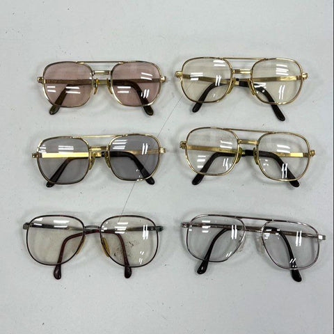 Lot of 6 Titmus Vintage & Modern Eyeglass Frames Aviator Titanium Mixed Lot
