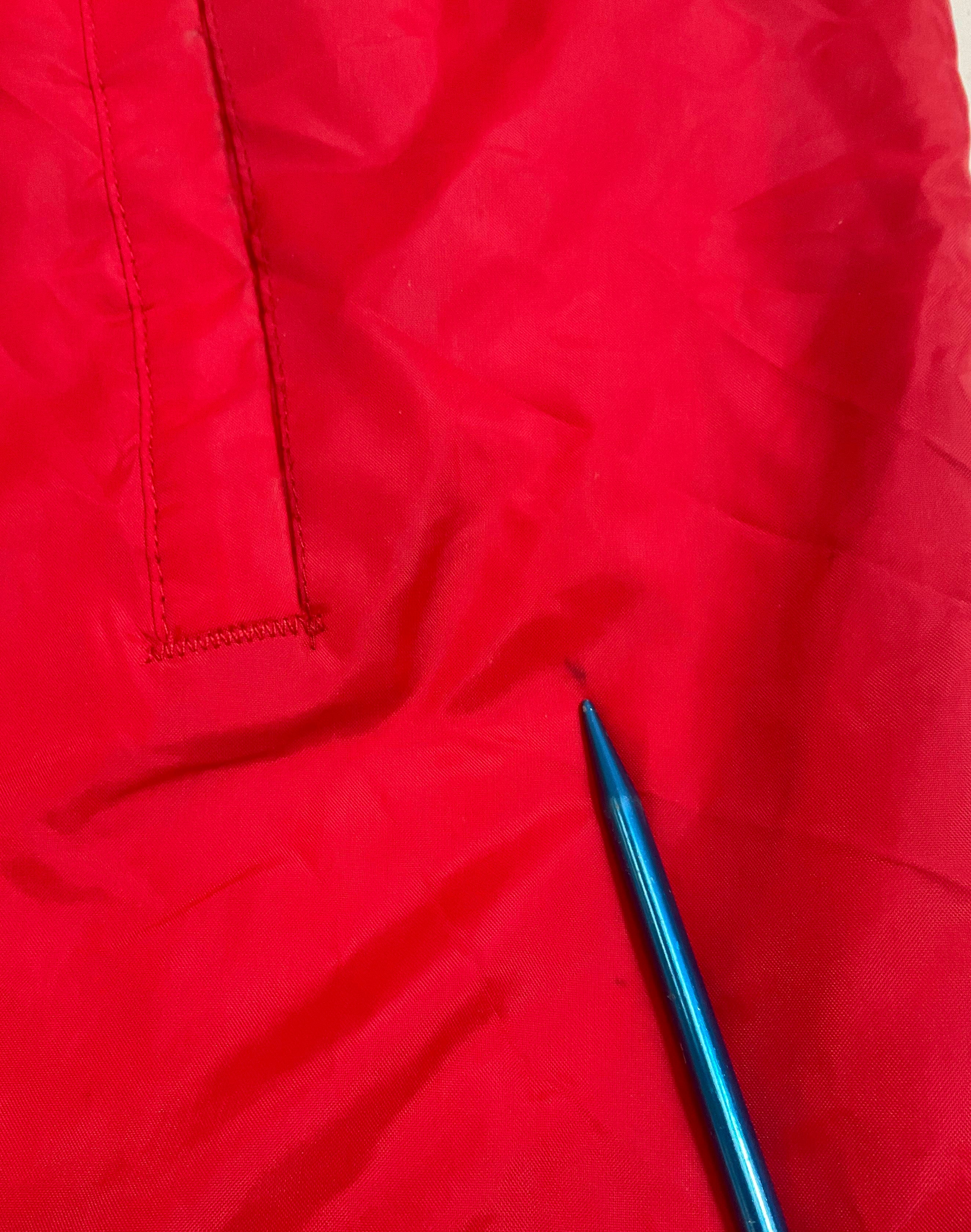 Vintage Y2K VFW POW MIA Red Nylon Coach Jacket Windbreaker Men's L