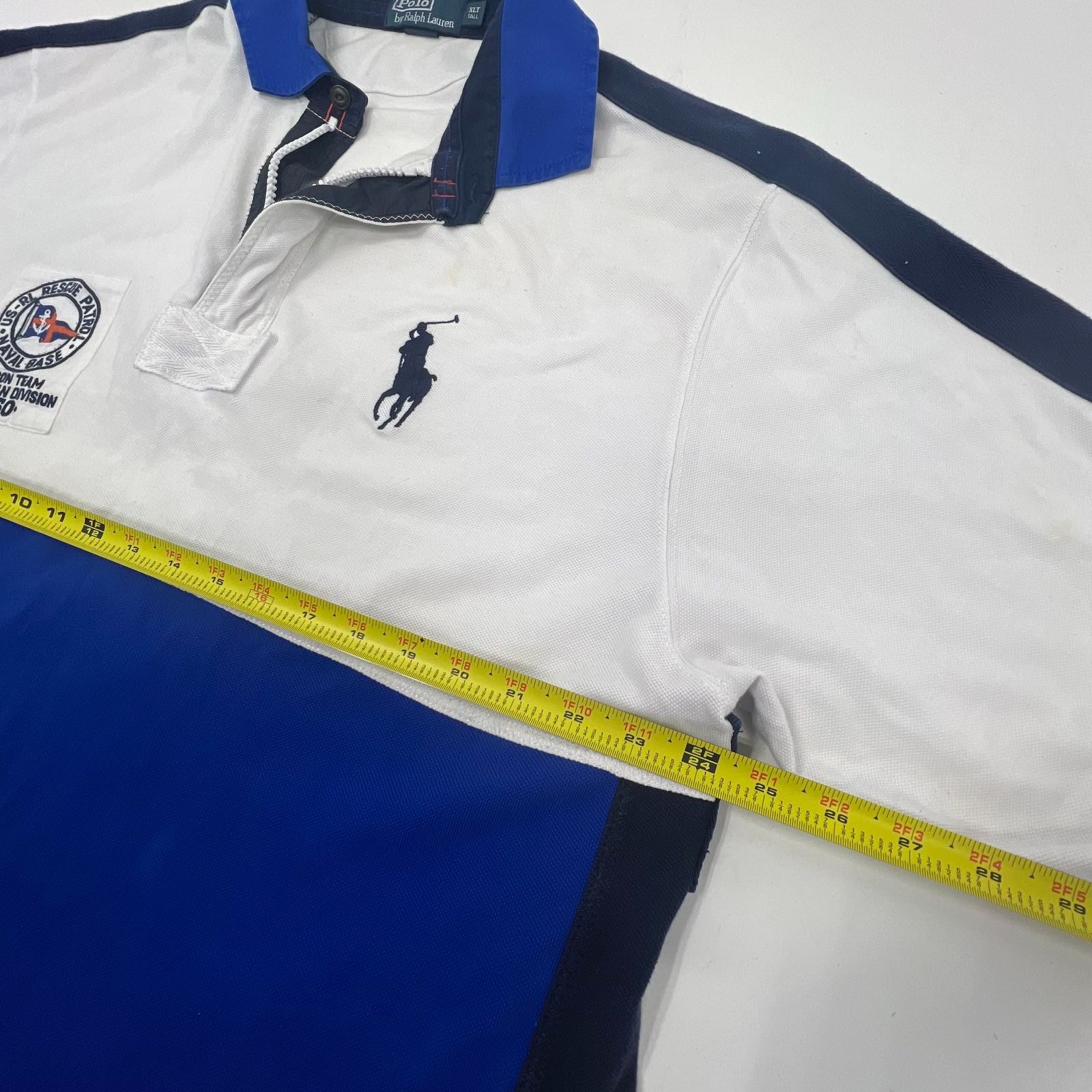 VTG Polo by Ralph Lauren Recon Rescue Patrol Zip Polo Short Sleeve Shirt XLT
