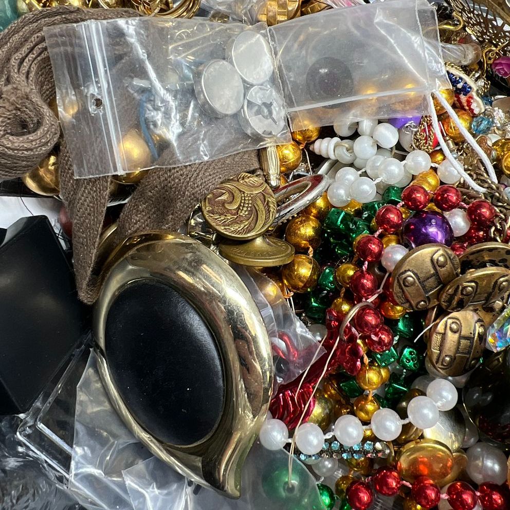 5LB Damaged Incomplete Broken Loose Jewelry Mix for Crafts Repair