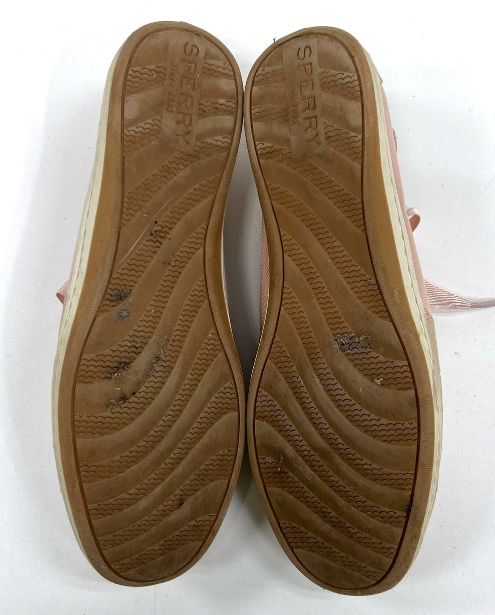 Sperry Pink Leather? Loafer Slip In Casual Lace Up Shoes Women's Size 7