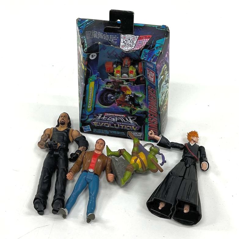 Collectible Mixed Brands Assorted Action Figures Lot Of 5 TMNT Transformers