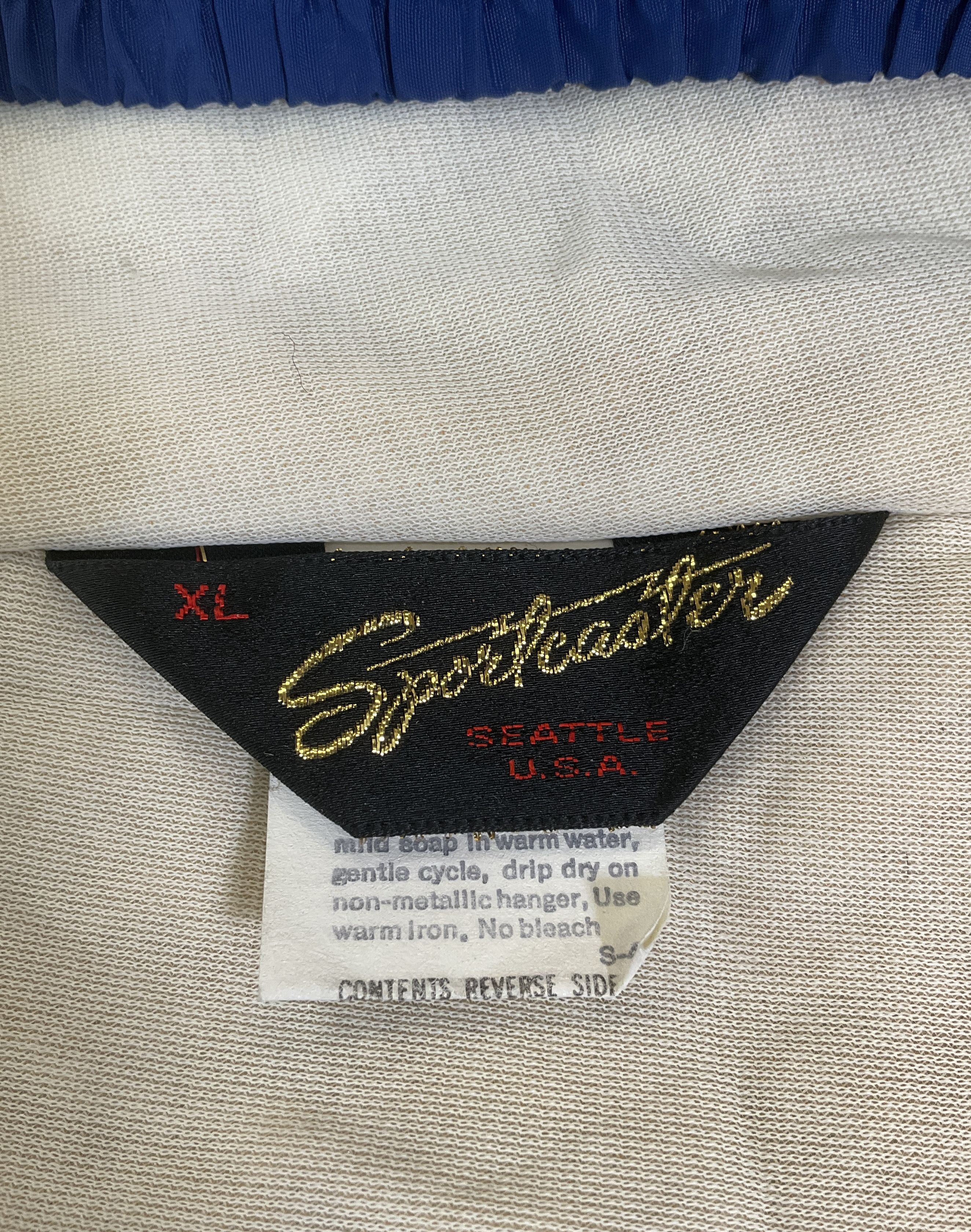 Vintage Sportcaster Mens XL Blue High Rise Snow Pants Ski Bib Made in USA