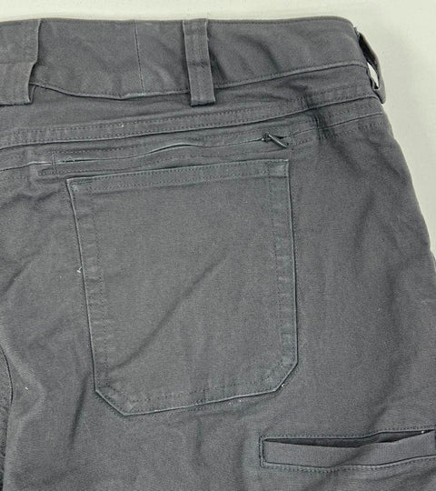 Lot 2 Duluth Trading Co Gray Black Curvesetter Cargo Work Pants Women's 16x31
