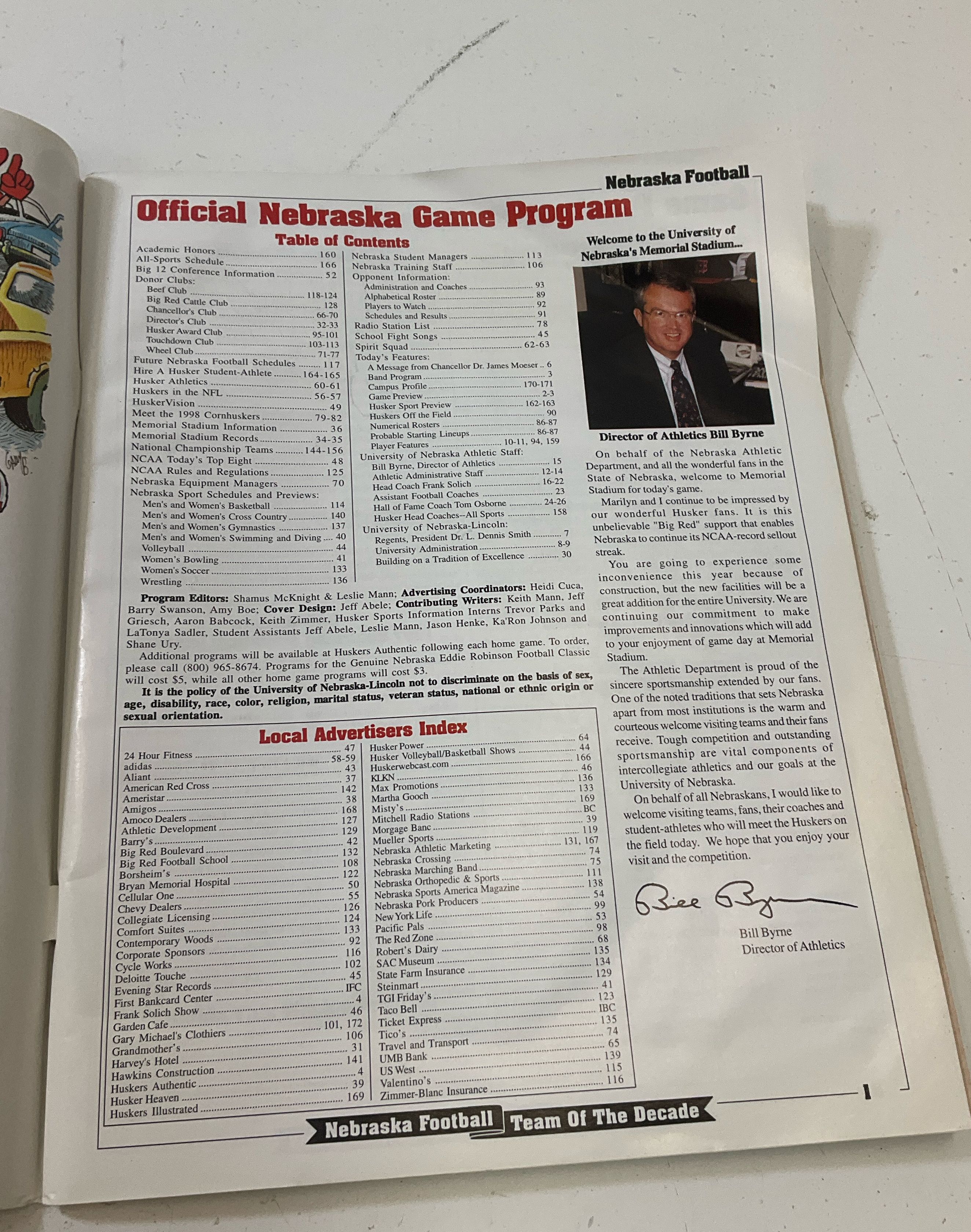 6 90s Early 2000s Nebraska Cornhuskers Game Programs & Magazines READ