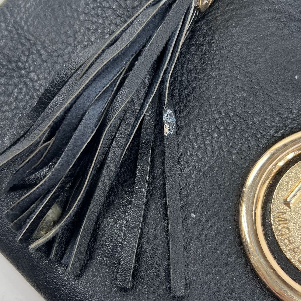 Women's Michael Kors Black & Brown Leather Zip Closure Crossbody Bags Purses Lot