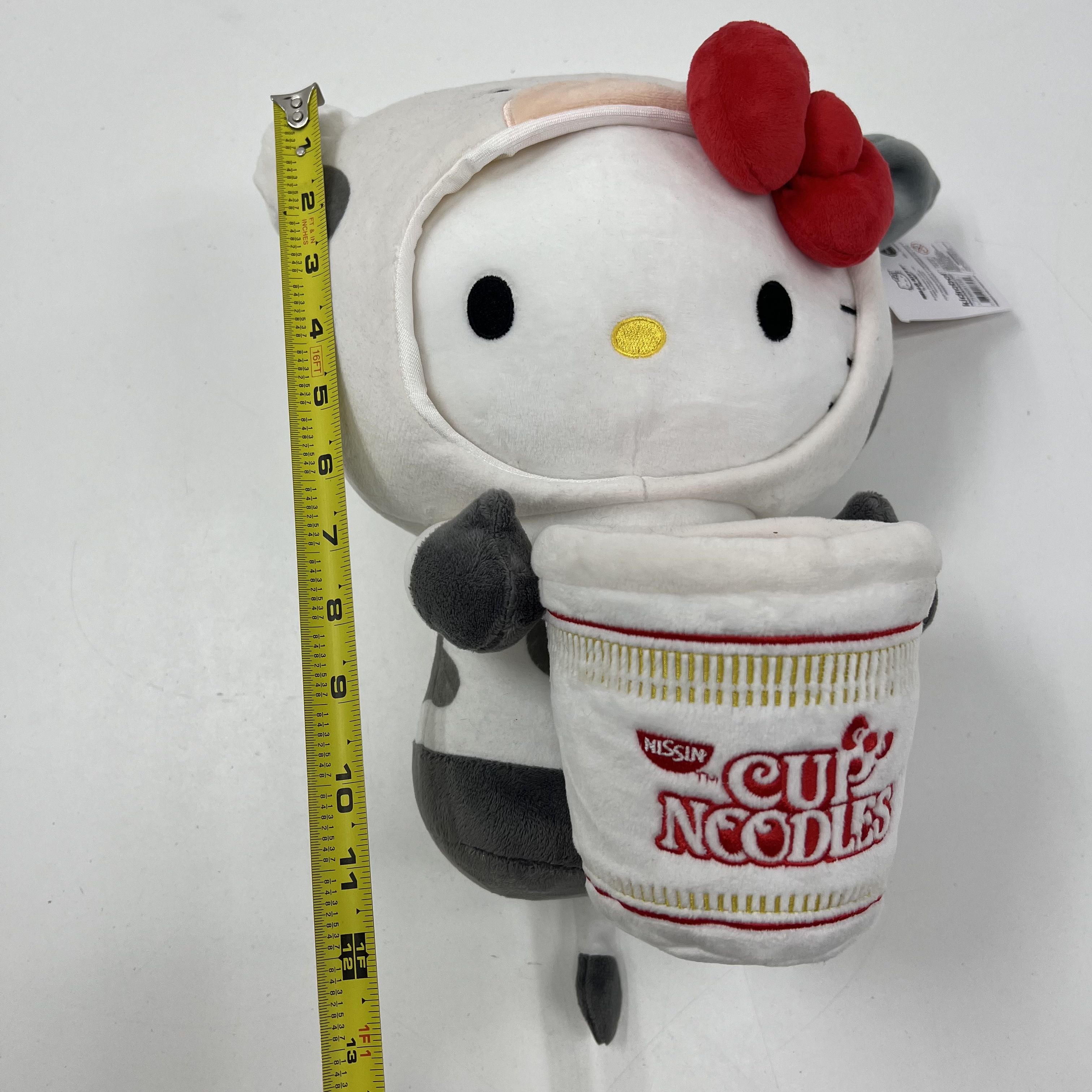 Hello Kitty x Cup Noodle Nissin Beef Kidrobot Sanrio 12" Plush