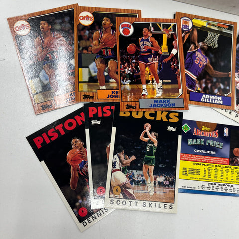 Dennis Rodman Large NBA Basketball Card Lot 1990s Topps Fleer Hoops Junk Wax