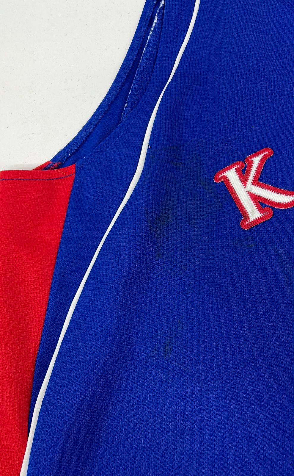 Vintage Y2K Adidas Kansas Jayhawks Blue Limited Edition #15 Jersey Mens L