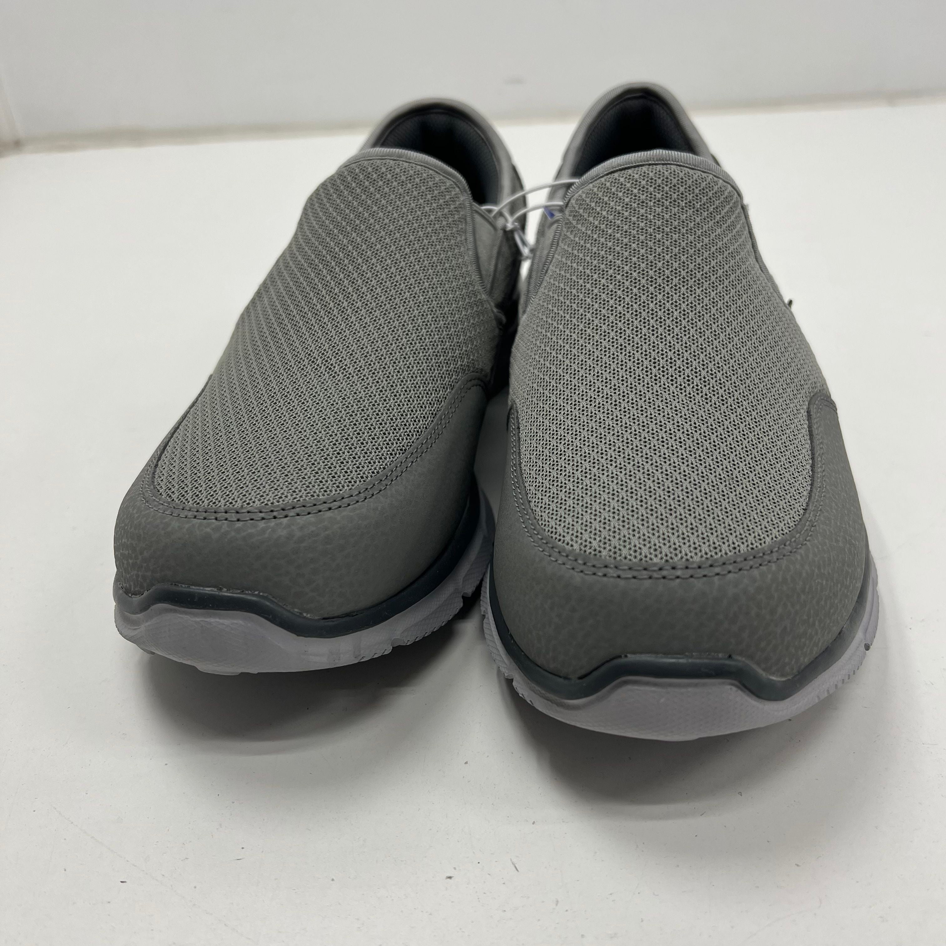 SKECHERS Equalizer Grey Slip-On Casual Shoe Men 10.5 NWT