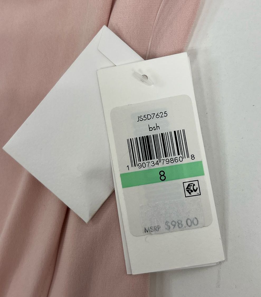 NWT Women's Jessica Simpson Light Pink Draped Sleeveless Dress - Size 8