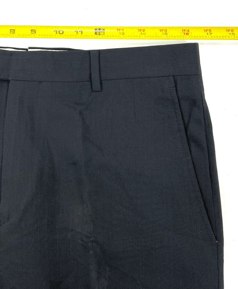 Santorelli John Varvatos Lot of 2 Mens Dress Pants Black Flat Front Size 33 34