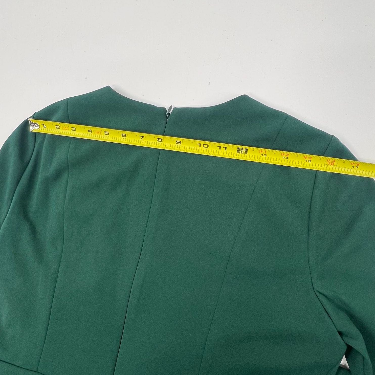 NWT London Times Emerald Green Fit & Flare Knee Length Dress Women's 12