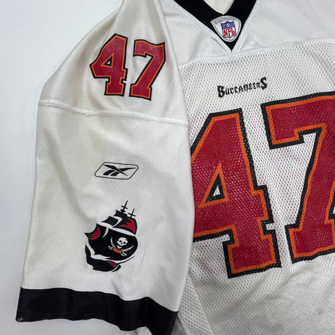 Vintage Y2K Tampa Bay Buccaneers John Lynch #47 Reebok NFL Jersey Sz L