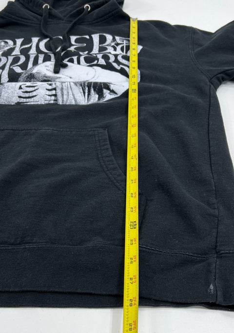 Phoebe Bridgers Black Metal Logo Graphic Hoodie Pullover Sweatshirt Unisex XL
