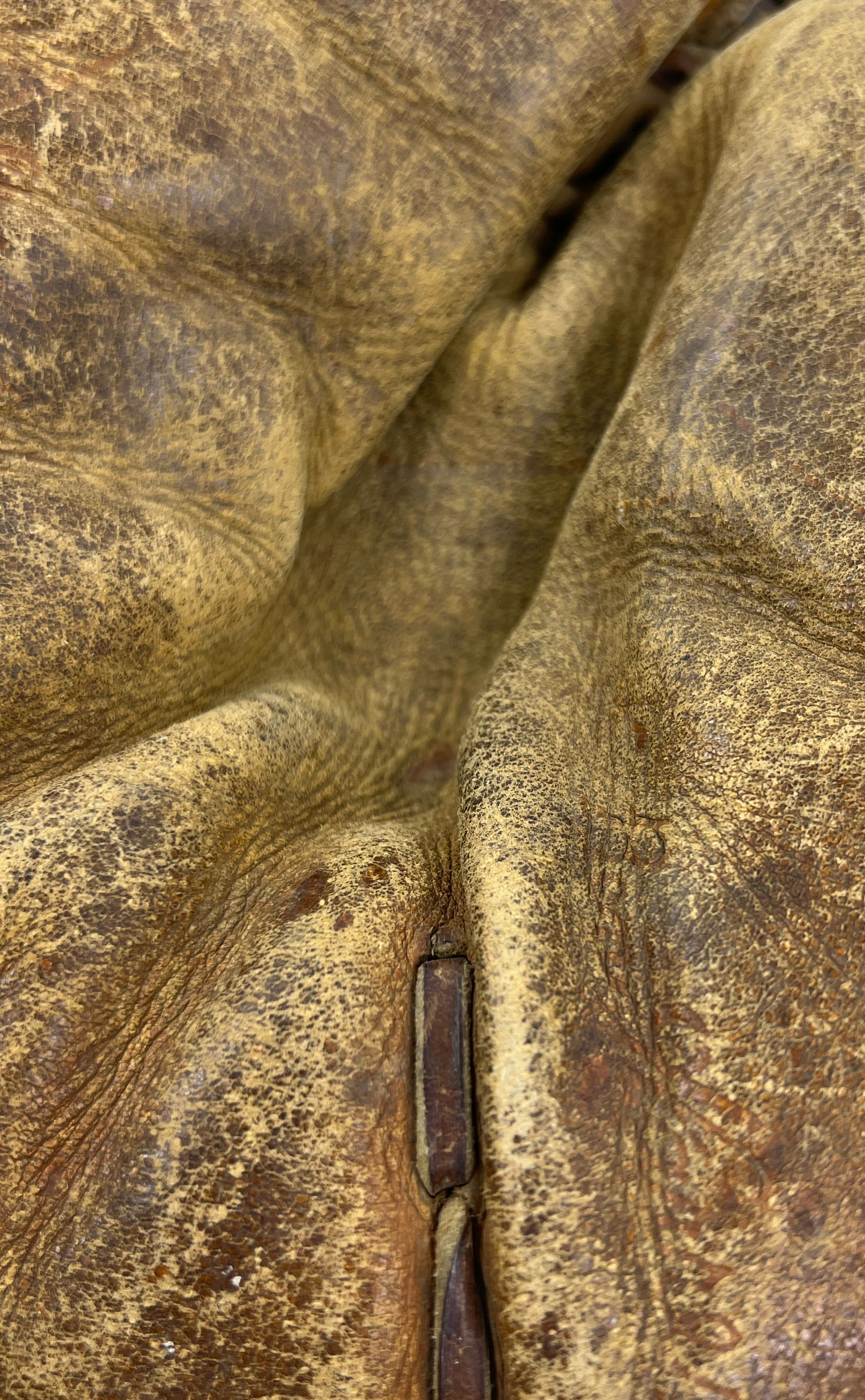 Vintage D&M Draper Maynard Brown Leather Catchers Mitt Baseball Glove