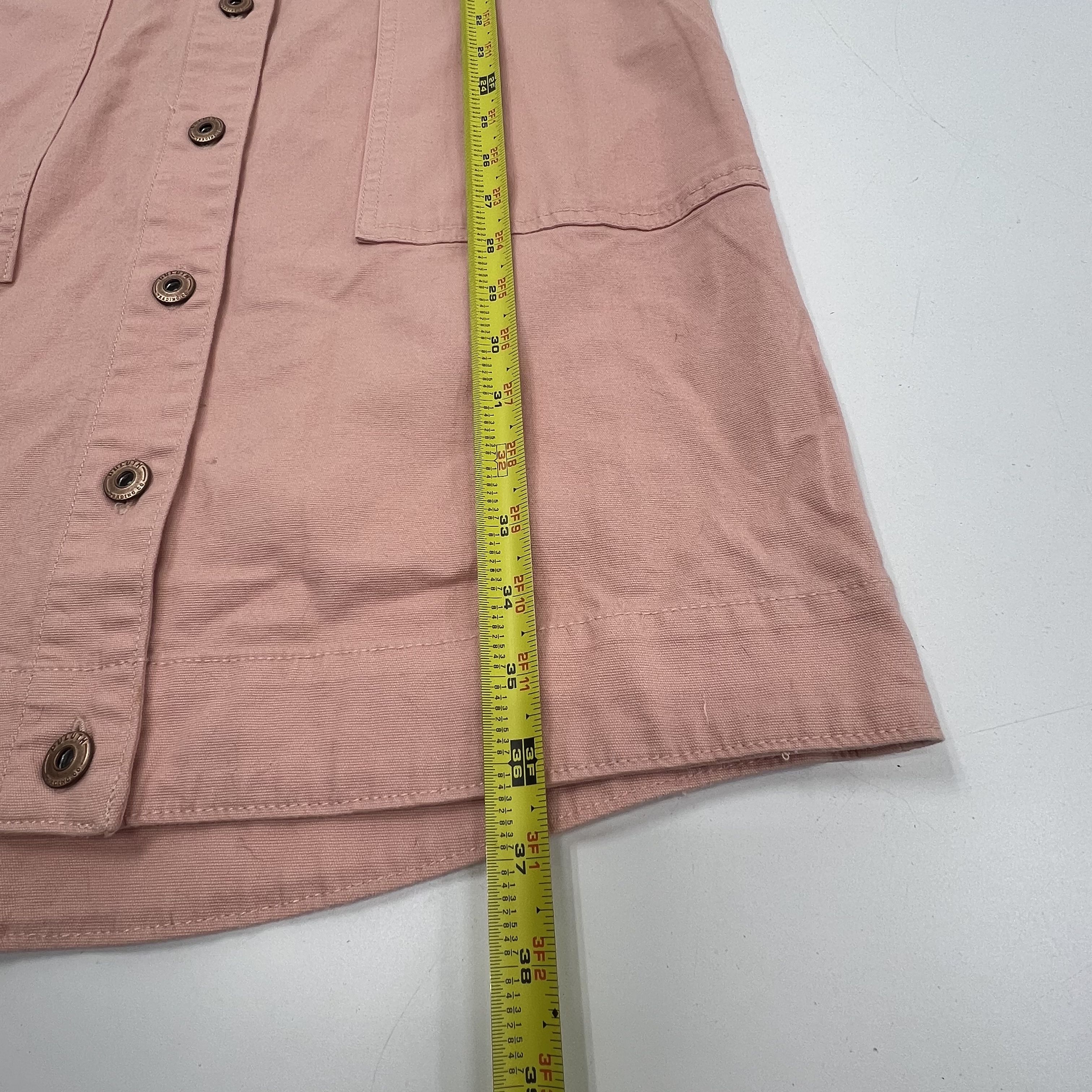 NWT Duluth Flex Fire Hose Collection Utility Button Up Pink Dress - Size XS