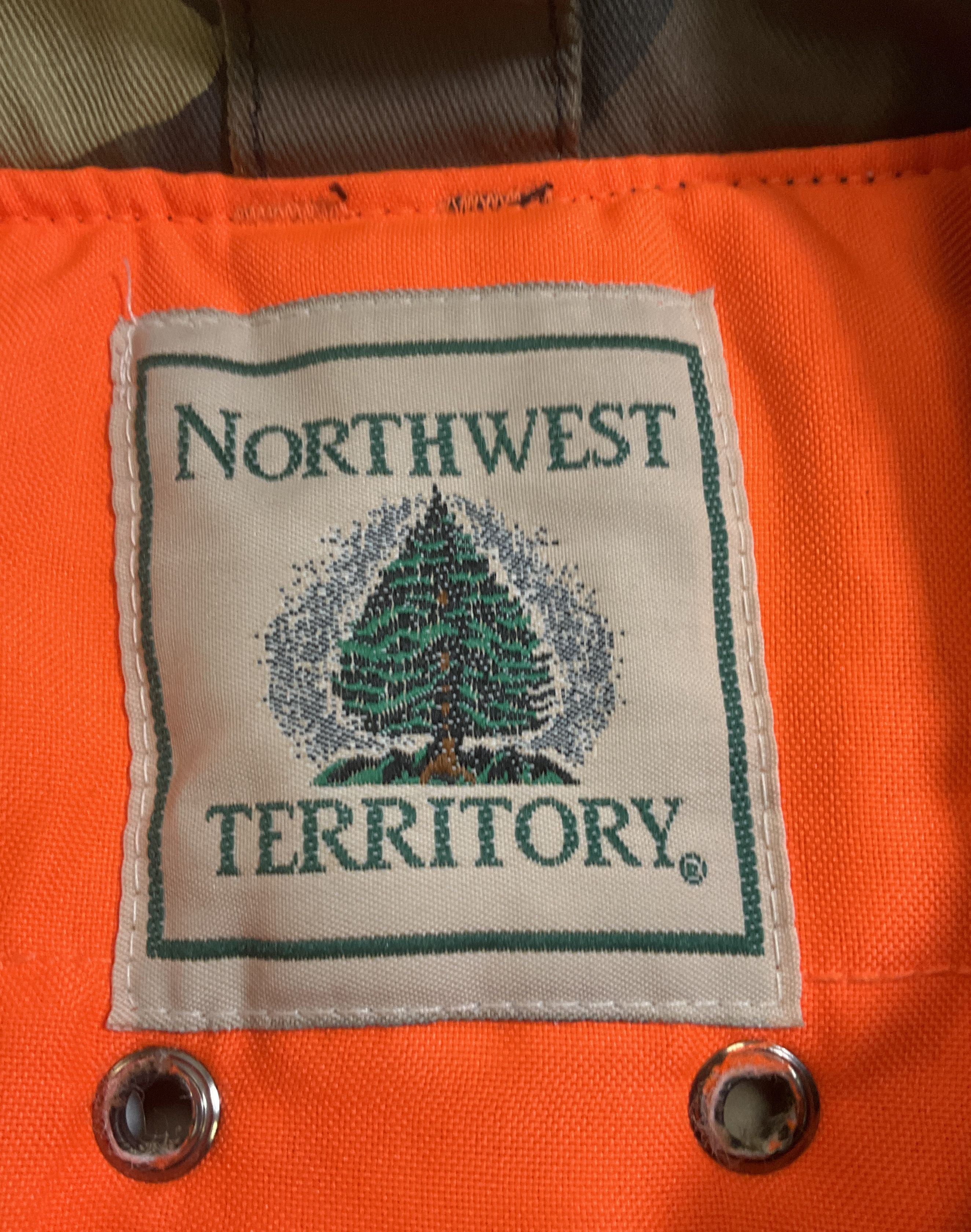 Northwest Territory Camo Orange Reversible Hunting Puffer Vest Men's L