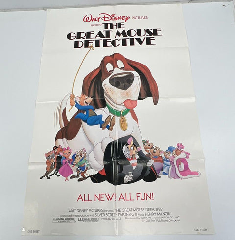 Vintage Lot of 3 Disney One Sheet Movie Posters 60s 70s 80s Theatrical