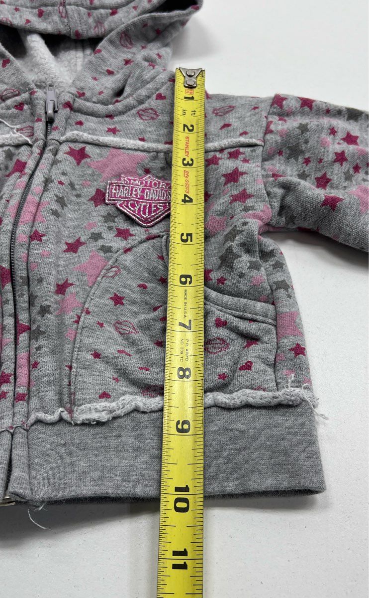 Harley Davidson Baby's Gray Hoodie - Size 12M