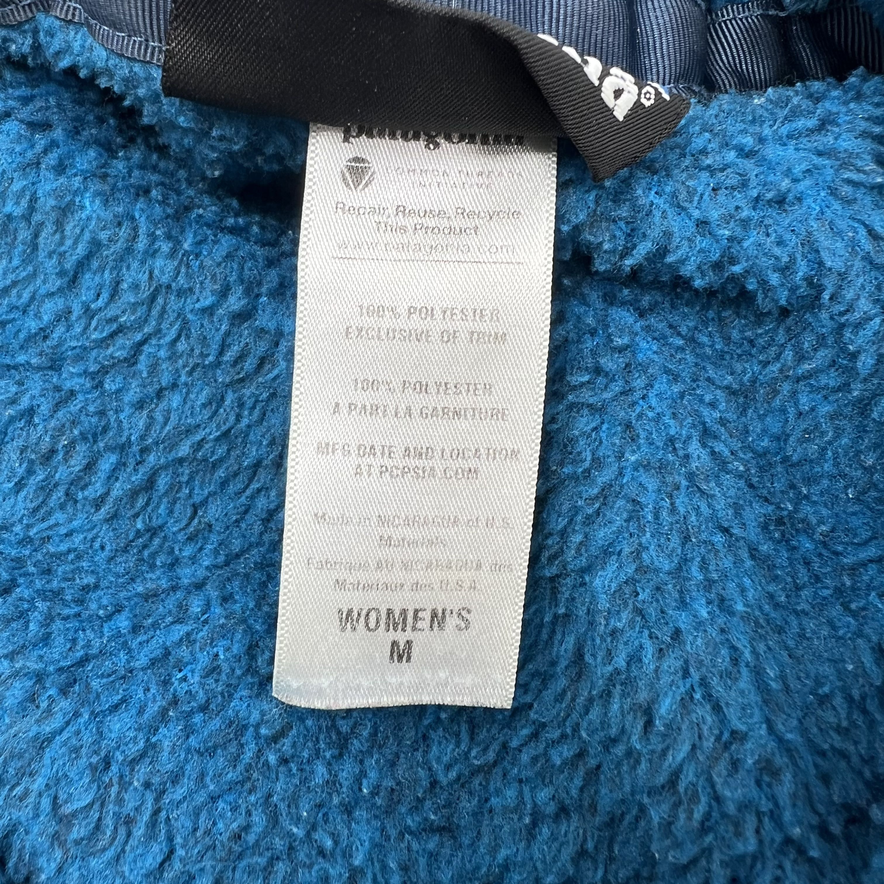Patagonia Teal Re-Tool Snap-T Fleece Pullover Women's Size M