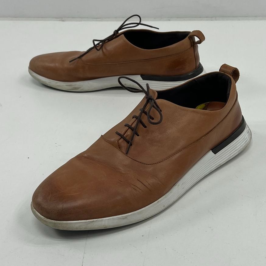 Men's Wolf & Shepherd Tan Brown Genuine Leather Loafer Dress Shoes Size 13M