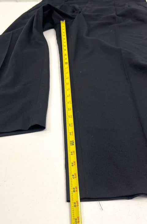 Lot 2 Perry Ellis Corbin Black Pleated Front Dress Pants Slacks Men's 38x29