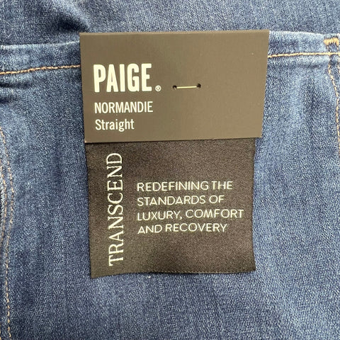 Paige NWT Normandie Straight Transcend Blue Jeans Men's Size 40
