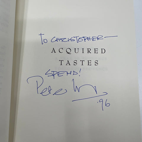 Peter Mayle Signed Book Lot Toujours Provence & Acquired Tastes Autographed 1996