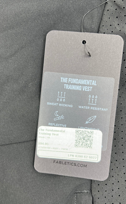Fabletics Black The Fundamental Training Vest Lightweight Men's M NWT