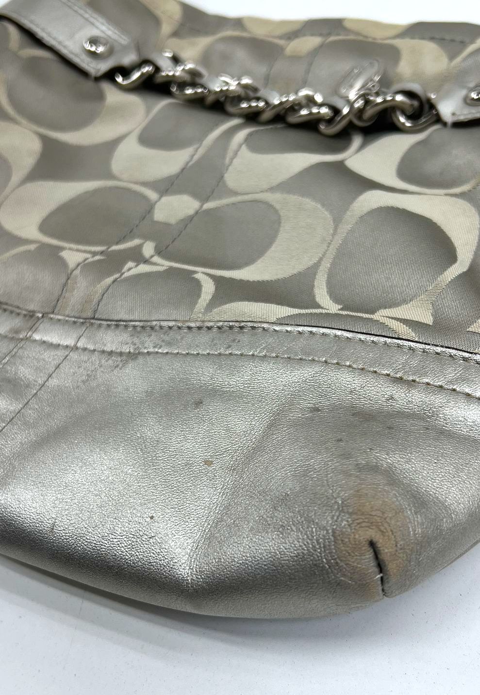 Coach Handbag Lot 2 Signature Patchwork Tote & Duffle Shoulder Bag Purse