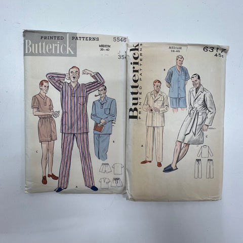 Vintage Sewing Lot Butterick Patterns Bondex Patches Boye Needles Notions