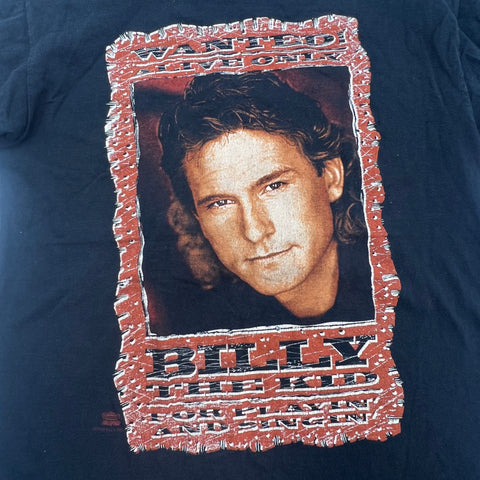 Vintage 1993 Billy Dean Billy the Kid Tour T-Shirt Single Stitch Hanes Sz M