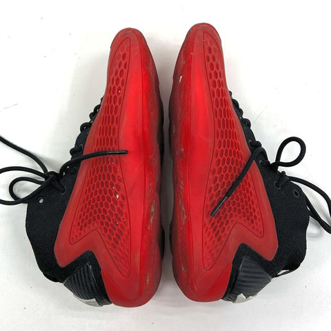 Adidas Exhibit A Victory Crimson Red Black Basketball Shoes Youth Size 5